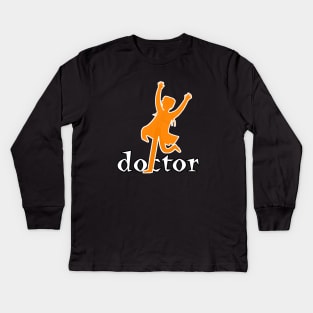 Funny Doctor Gifts - Jumping Doctor Logo T-Shirt Kids Long Sleeve T-Shirt